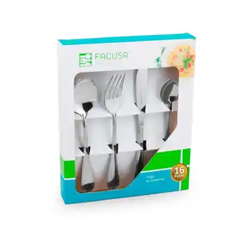 Tottus Set de cubiertos modelo 460 16 piezas oferta