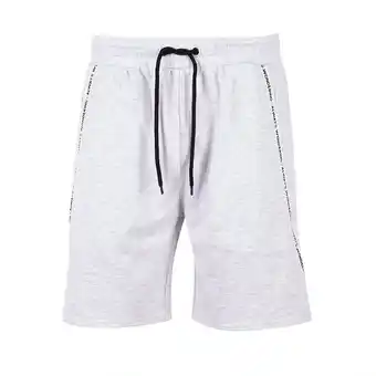 Tottus Short franela frase hombre l gris claro oferta