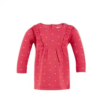 Tottus Vestido puntos party 6m rosa oscuro oferta