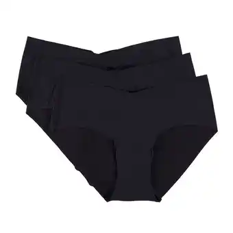 Tottus Calzón bikini pack x 3 microfibra negro s oferta
