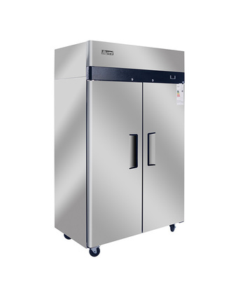 Tiendas EFE Armario frigorífico ilumi inox 2 puertas sólidas 1000l fan cooling r-290 oferta