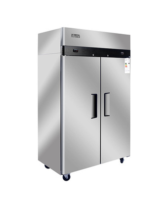 Tiendas EFE Armario frigorífico ilumi inox 2 puertas sólidas 1000l fan cooling r-134a oferta