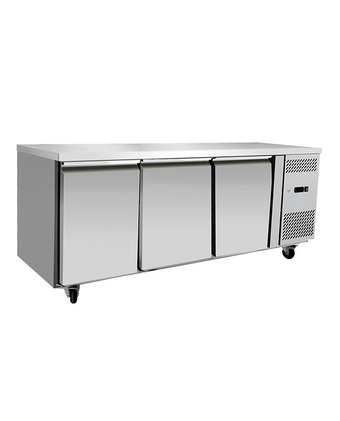 Mesón gourmet ilumi 1795x700x900 3 puertas sólidas 420l