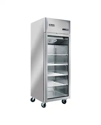 Tiendas EFE Armario frigorífico ilumi inox 1 pta vidrio 500l fan cooling r-290 oferta