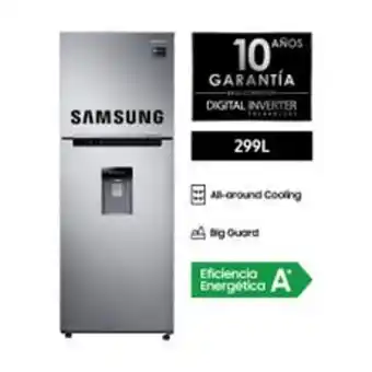 Metro Samsung refrigeradora 295 lt rt29k571js8 all around cooling oferta