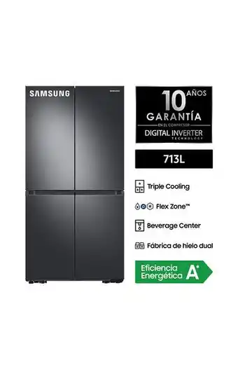 Tiendas EFE Refrigeradora samsung rf71a9671sgpe french door 713lt oferta
