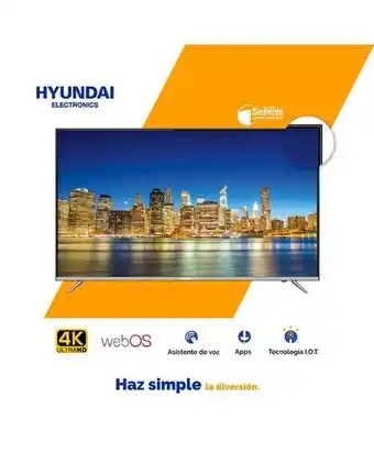 Tiendas EFE Tv hyundai ultra hd 55' smart tv hyled5521w4km oferta