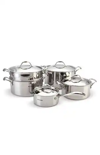 Tiendas EFE Juego de ollas record piaccere acero inoxidable 9 pz oferta