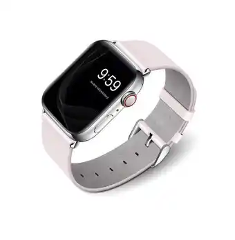 iShop Correa cuero nco para apple watch - rosa perla oferta
