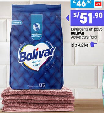 Plaza Vea Detergente en Polvo Bolivar Active Care Floral 4,2kg oferta
