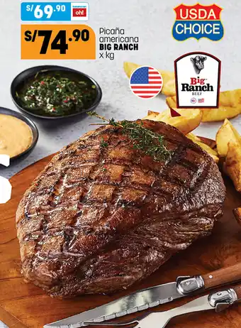 Plaza Vea Picaña Americana Big Ranch oferta