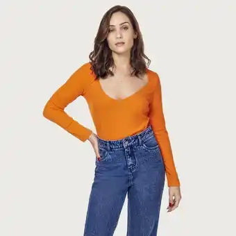 Mentha & Chocolate Polo dakota jun naranja oferta