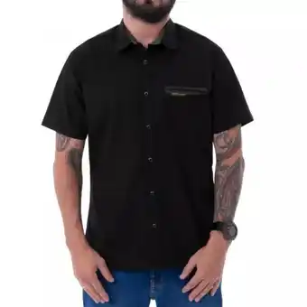 Gzuck Camisa tafeta stretch farkot m/corta oferta