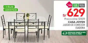 Casa Joven Juego De Comedor Isadora