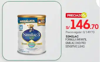 Tottus Similac 3 Kid Pro Sensitive 1.8kg oferta