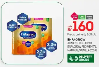 Tottus Enfagrow Pro Mental Natural / Vainilla 2.2kg oferta