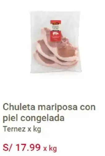 Makro Chuleta Mariposa con Piel Congelada Ternez oferta