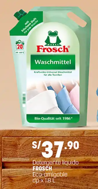 Plaza Vea Detergente Liquido Frosch 1.8L oferta