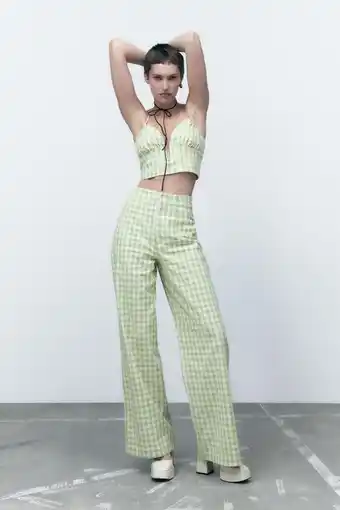 ZARA Pantalón full length estructura oferta