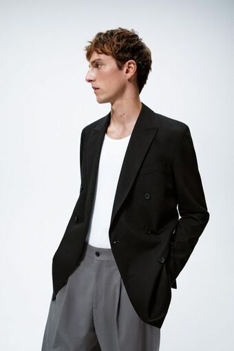 ZARA Pantalón wide fit oferta