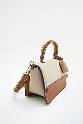 ZARA Bolso mini city canvas oferta