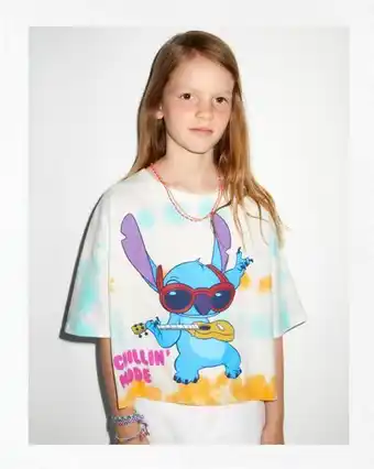 ZARA Camiseta tie dye lilo & stitch © disney oferta