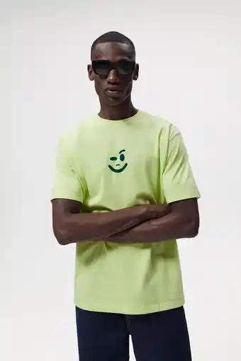 ZARA Camiseta estampado smile oferta