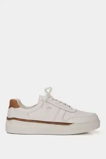 Vélez Zapatilla casual whited de cuero para hombre contrastes oferta