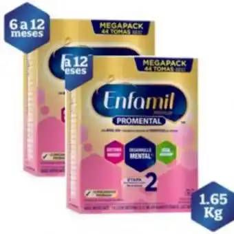 Freshmart Pack x2 fórmula infantil láctea enfamil premium 2 - caja 1.65 kg - unidad oferta