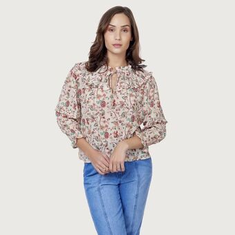 Mentha & Chocolate Blusa antonella print oferta