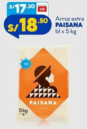 Mass Arroz Extra Paisana bl x 5kg oferta