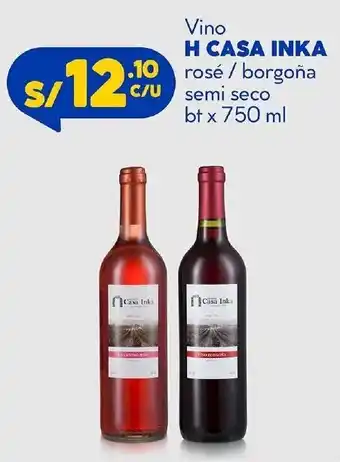 Vino H Casa Inka Rosé / Borgoña semi seco bt x 750ml