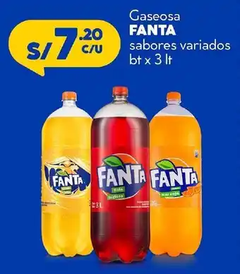Mass Gaseosa Fanta sabores variados bt x 3lt oferta