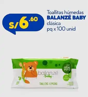 Mass Toallitas Húmedas Balanzé Baby Clásica pq x 100 unid oferta