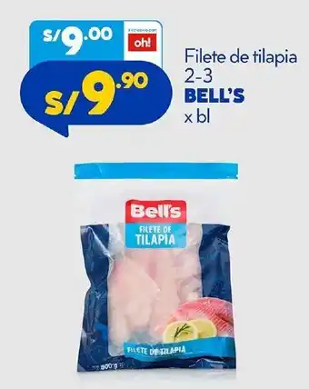 Mass Filete de Tilapia 2-3 Bell's x bl oferta