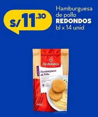 Mass Hamburguesa de Pollo Redondos bl x 14 unid oferta