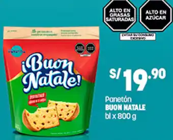 Plaza Vea Panetón Buon Natale 800g oferta