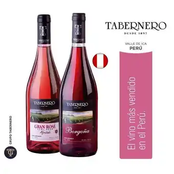 Tottus Pack vino borgoña 750 ml + vino rosé 750 ml oferta