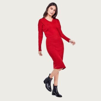 Fina Perú Vestido diosa rojo oferta
