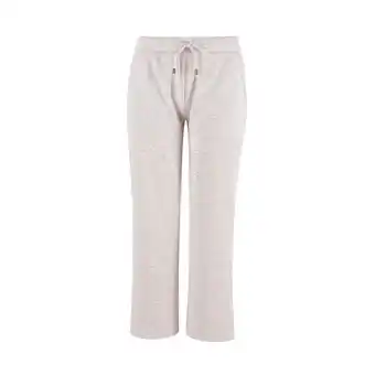 Tottus Pantalon franela crop mujer s gris claro oferta