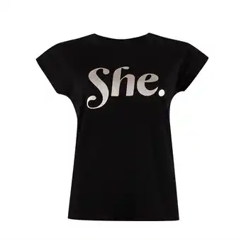 Tottus Polo aplicacion frase mujer l negro oferta