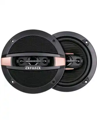 Tiendas EFE Aiwa parlante de  auto de 4 vías de 6.5" 50 watts x 2 aw-1604 oferta