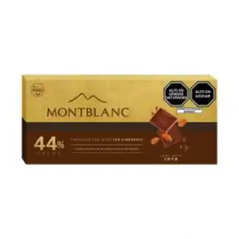 Freshmart Chocolate con almendras montblanc 44% cacao - caja 190g - unidad oferta