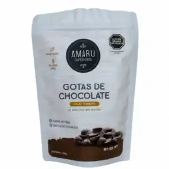 Gotas de chocolate 70% cacao chuncho amaru superfoods- envase 150 gr - unidad