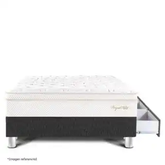 Paraiso del Perú Cama con cajones royal cloud | 1.5 plazas oferta