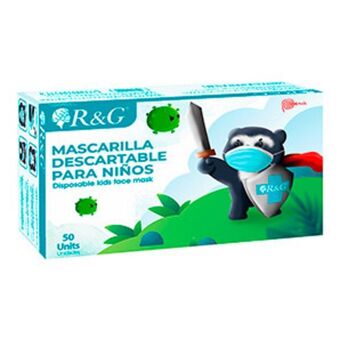 Mifarma Mascarilla descartable para niños celeste oferta