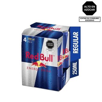 Tottus Four pack bebida energizante regular 250 ml oferta