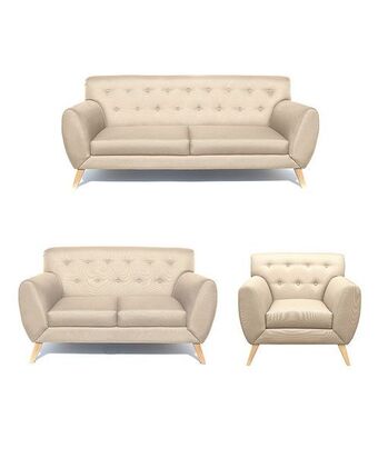 Tiendas EFE Sala parís casabella 3 piezas - crema oferta