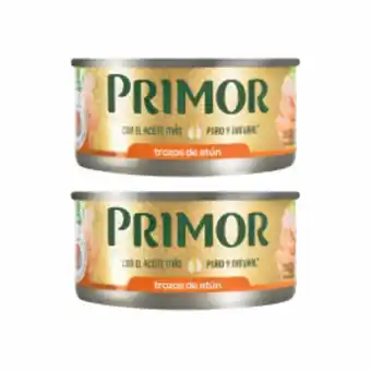 Freshmart Pack x2 trozos de atún en aceite vegetal primor - lata 170 gr - pack oferta