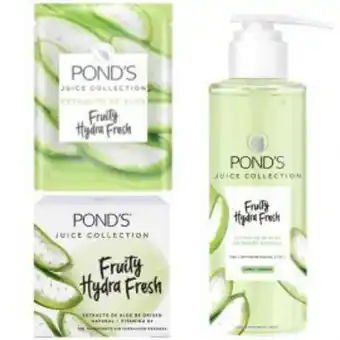Freshmart Pack ponds gel fruity hydra fresh aloe 110 g + ponds limpiador facial fruity hydra fresh aloe 200 ml + ponds mascarilla fruit oferta